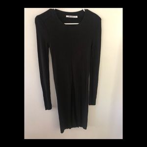 T by Alexander Wang black slinky dress size x-small